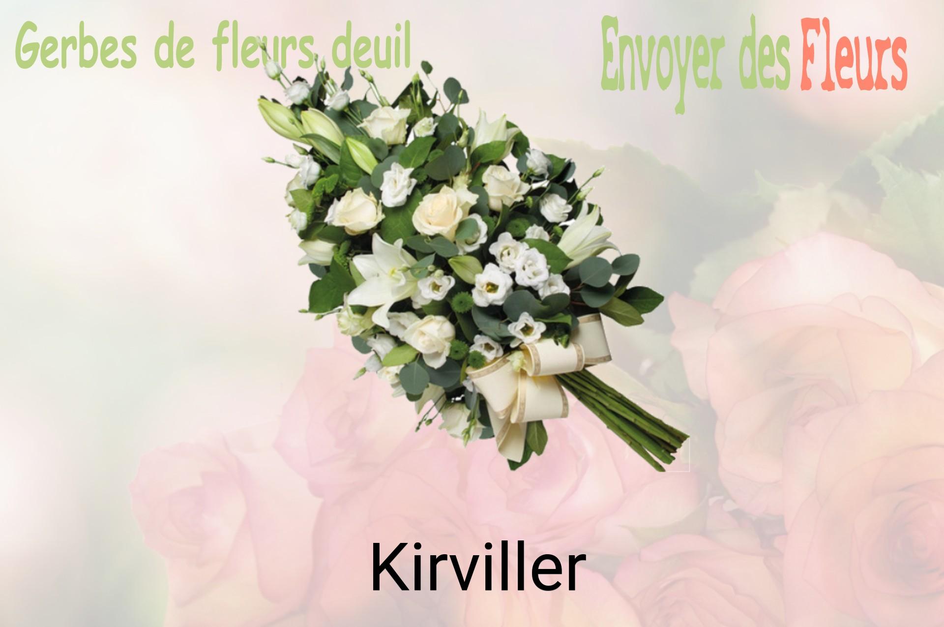 Gerbe de fleurs de deuil livrée à Kirviller